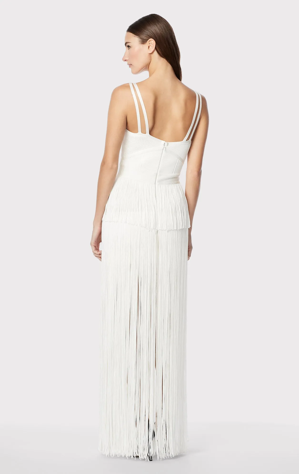 STRAPPY OTTOMAN FRINGE GOWN sold by Herve Leger product image thumbnail 5