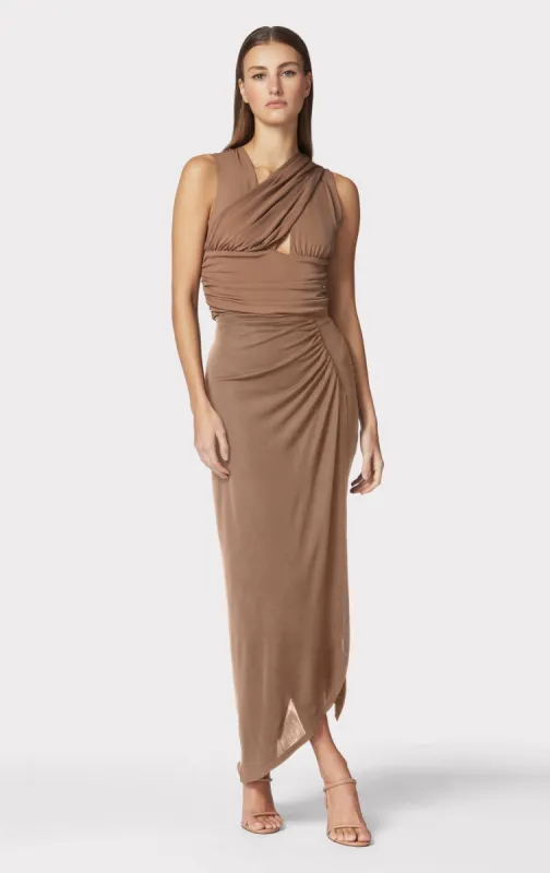 RUCHED JERSEY MIDI SKIRT sold by Herve Leger