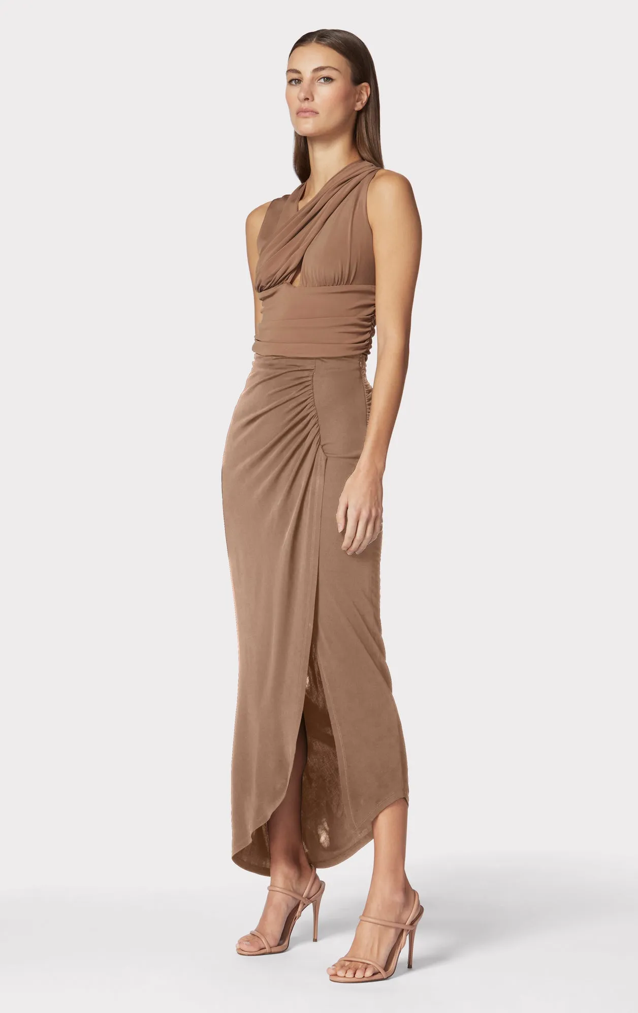 RUCHED JERSEY MIDI SKIRT sold by Herve Leger product image thumbnail 4