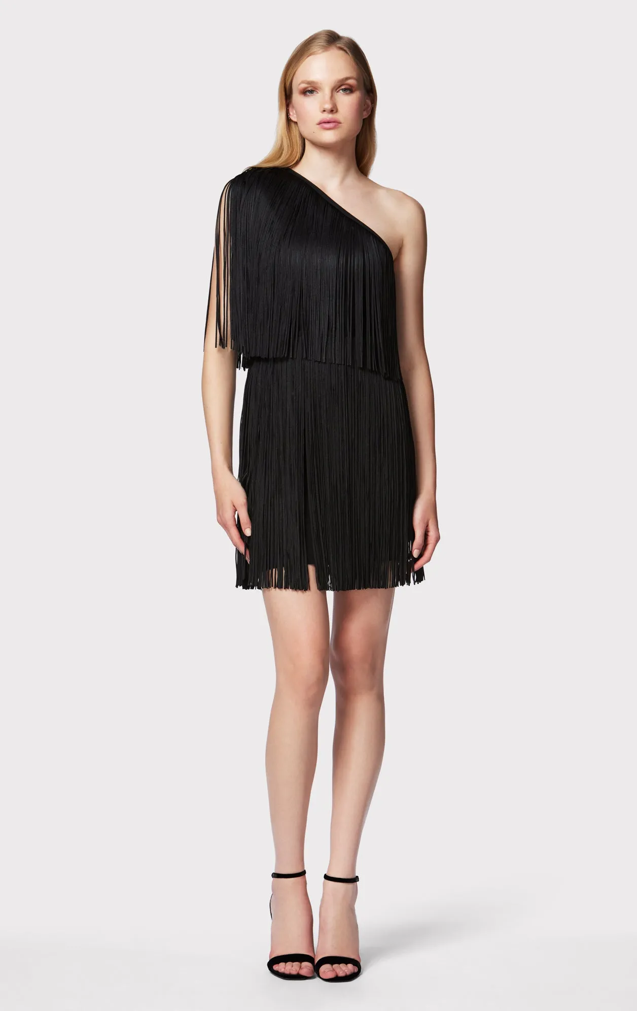 ONE SHOULDER MINI FRINGE DRESS sold by Herve Leger