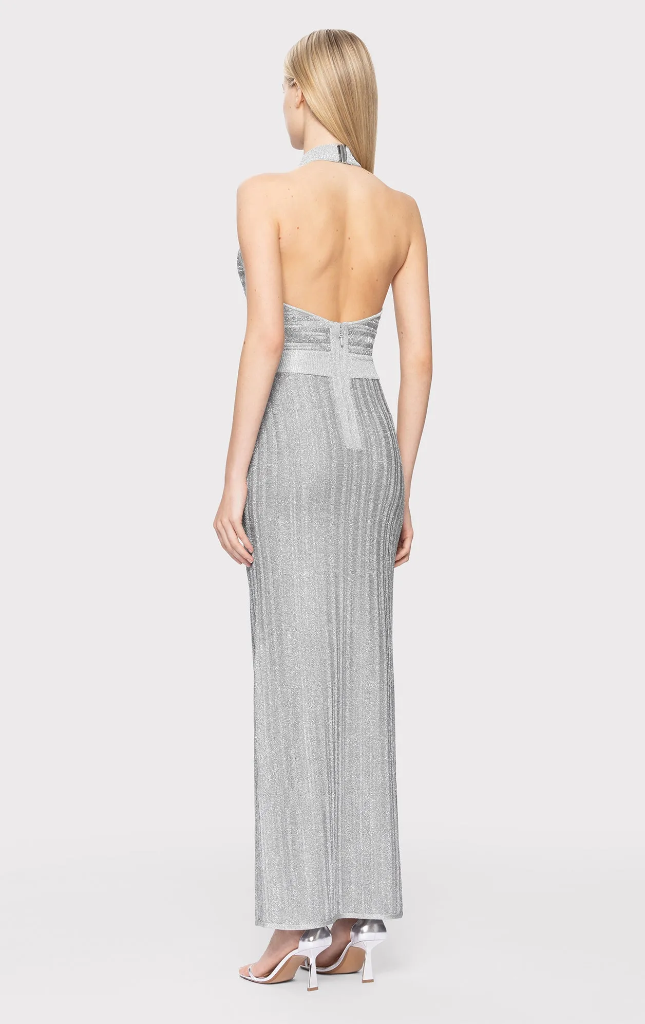LUREX EYELASH MOCK NECK GOWN sold by Herve Leger product image thumbnail 5