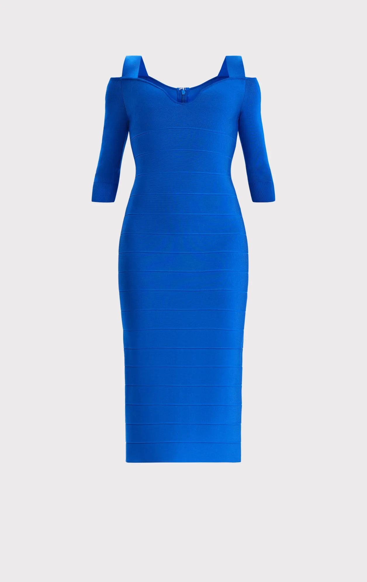 NOTCHED BATEAU MIDI DRESS sold by Herve Leger product image thumbnail 2