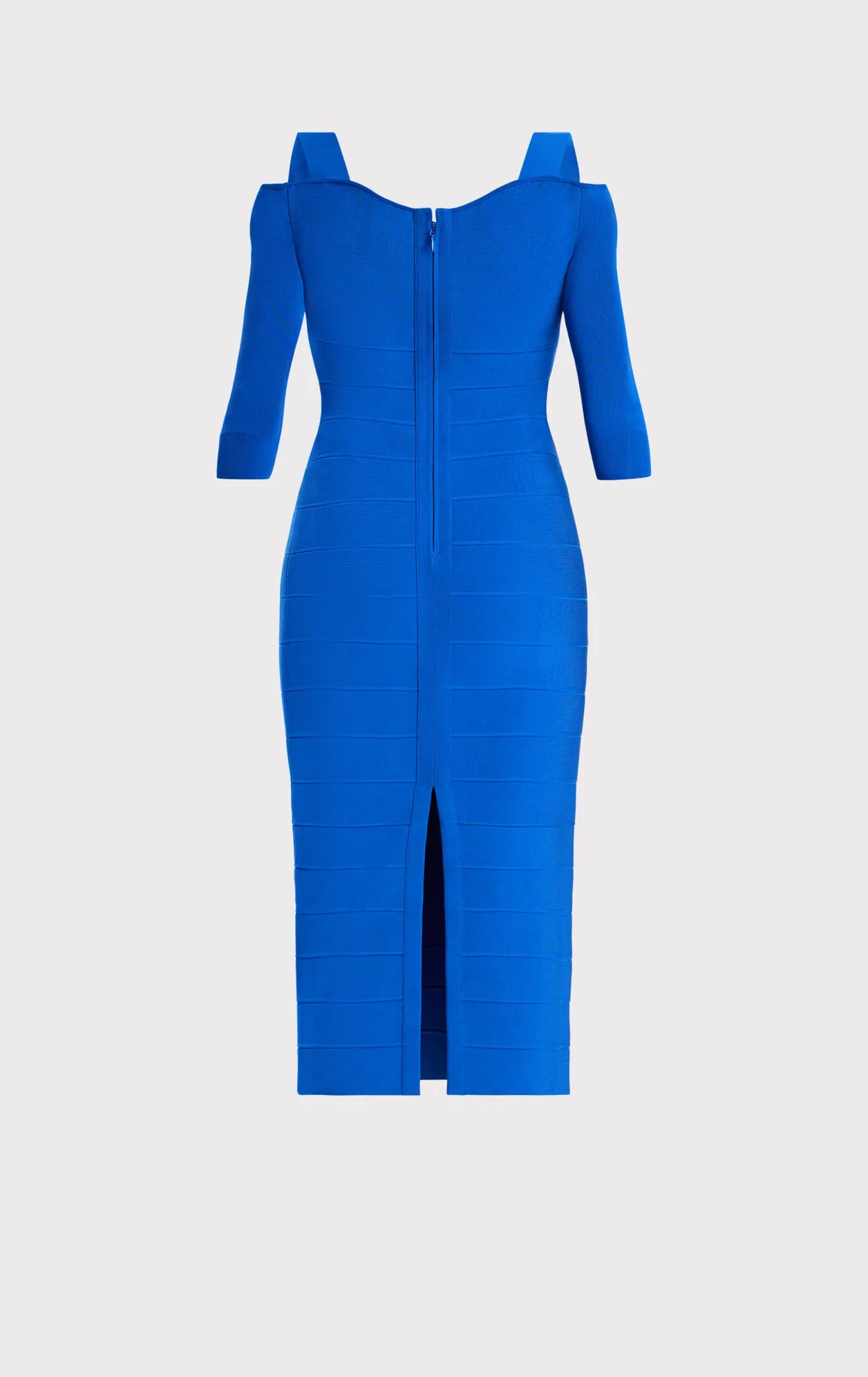 NOTCHED BATEAU MIDI DRESS sold by Herve Leger product image thumbnail 3