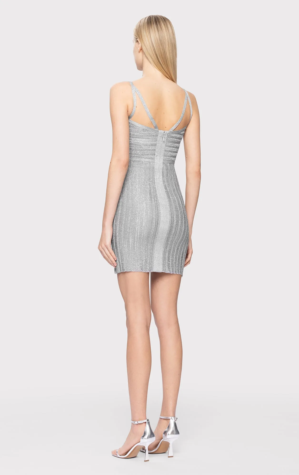 LUREX EYELASH SWEETHEART DRESS sold by Herve Leger product image thumbnail 5