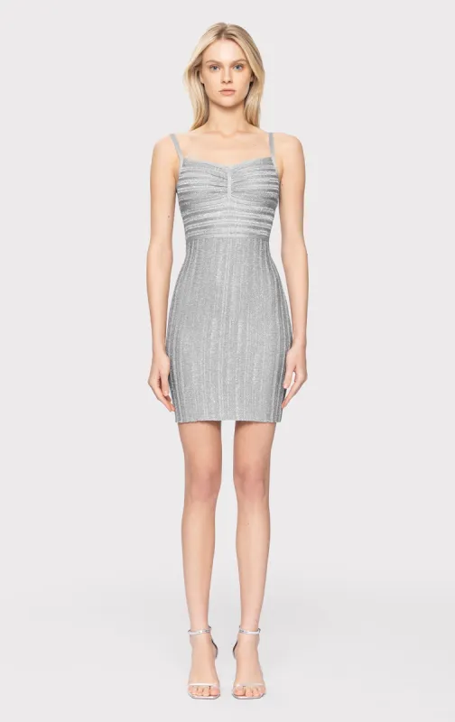 LUREX EYELASH SWEETHEART DRESS sold by Herve Leger