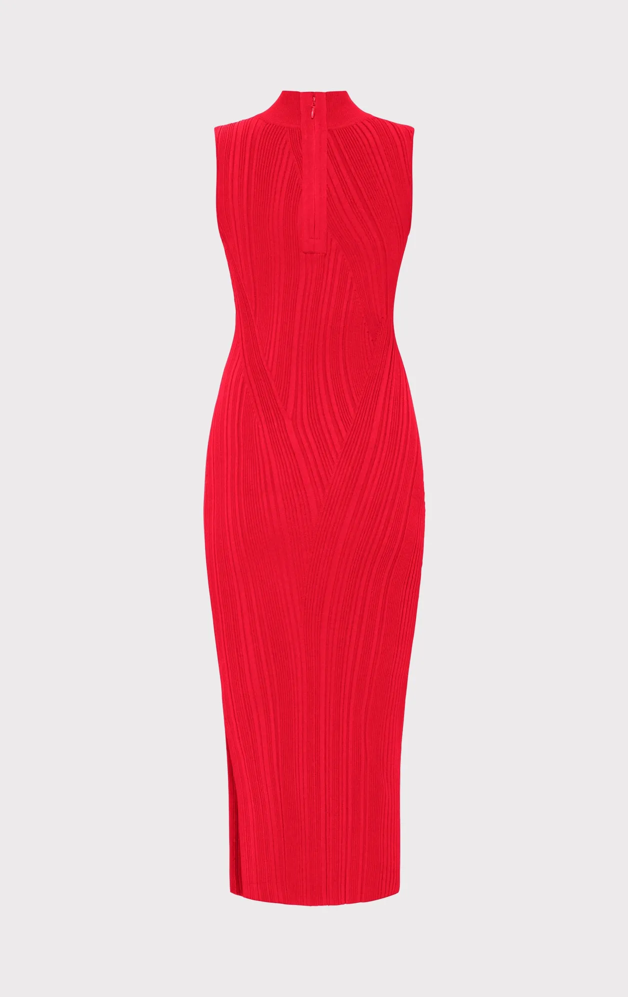 RIB KNIT SLEEVELESS TURTLENECK DRESS sold by Herve Leger product image thumbnail 3