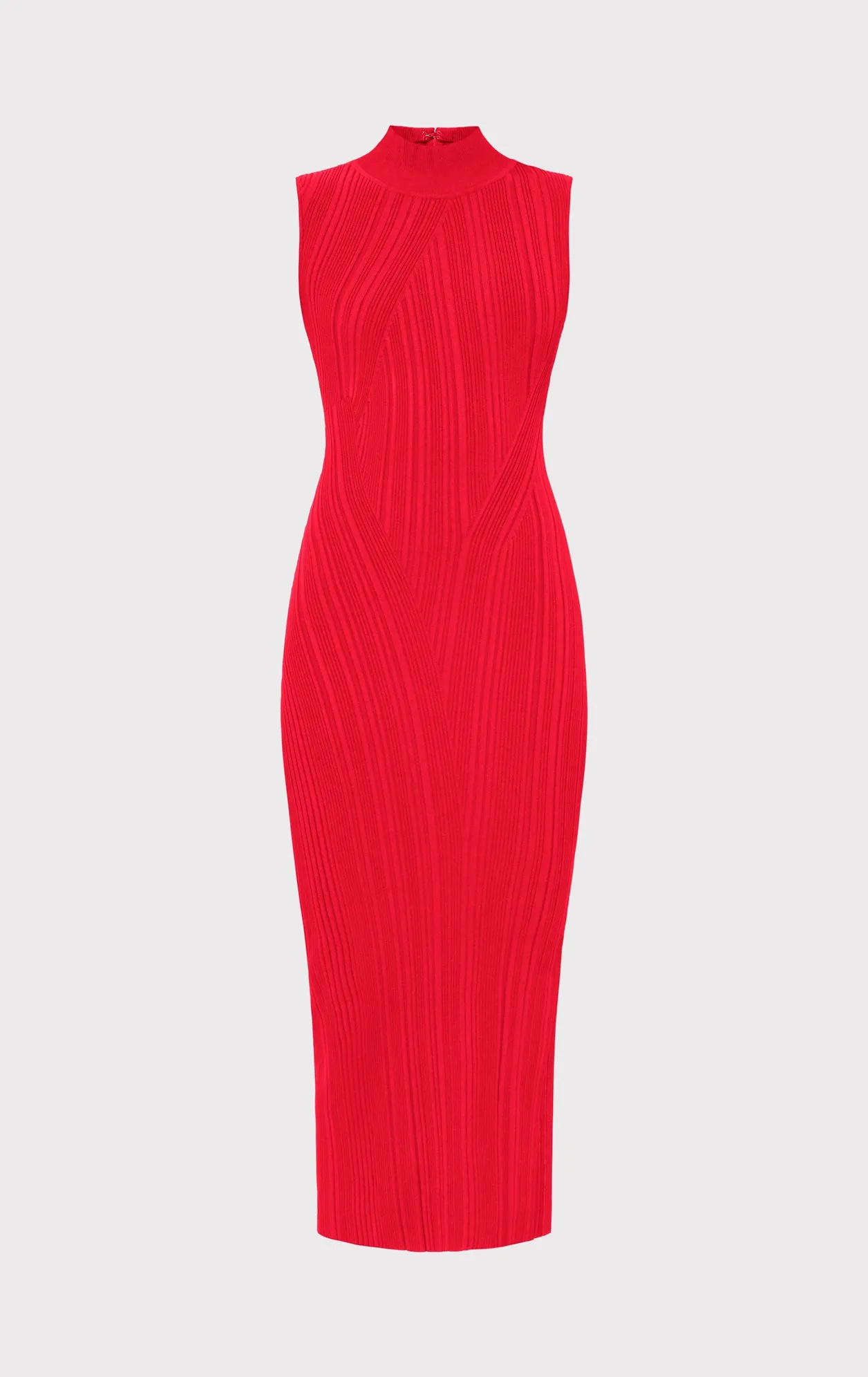 RIB KNIT SLEEVELESS TURTLENECK DRESS sold by Herve Leger product image thumbnail 2