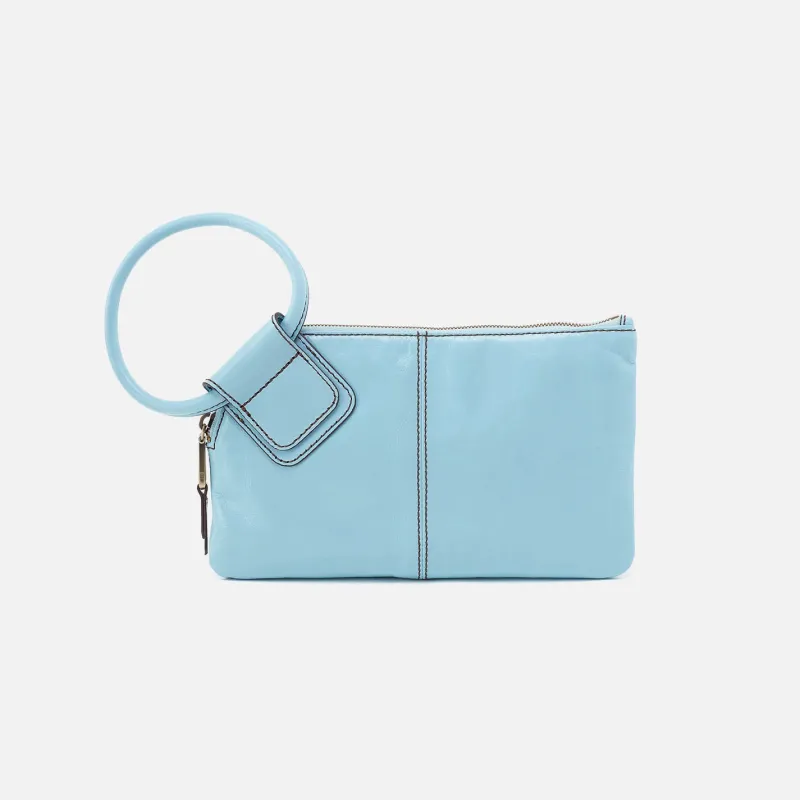 Sable Wristlet In Polished Leather - Stratosphere sold by HOBO