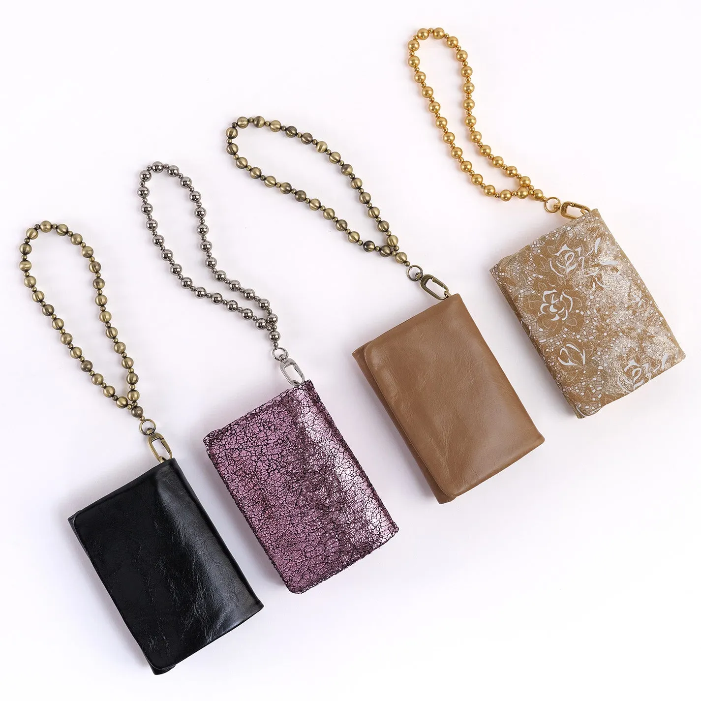 Ross Bead Wristlet In Printed Leather - Gilded Petals sold by HOBO product image thumbnail 2