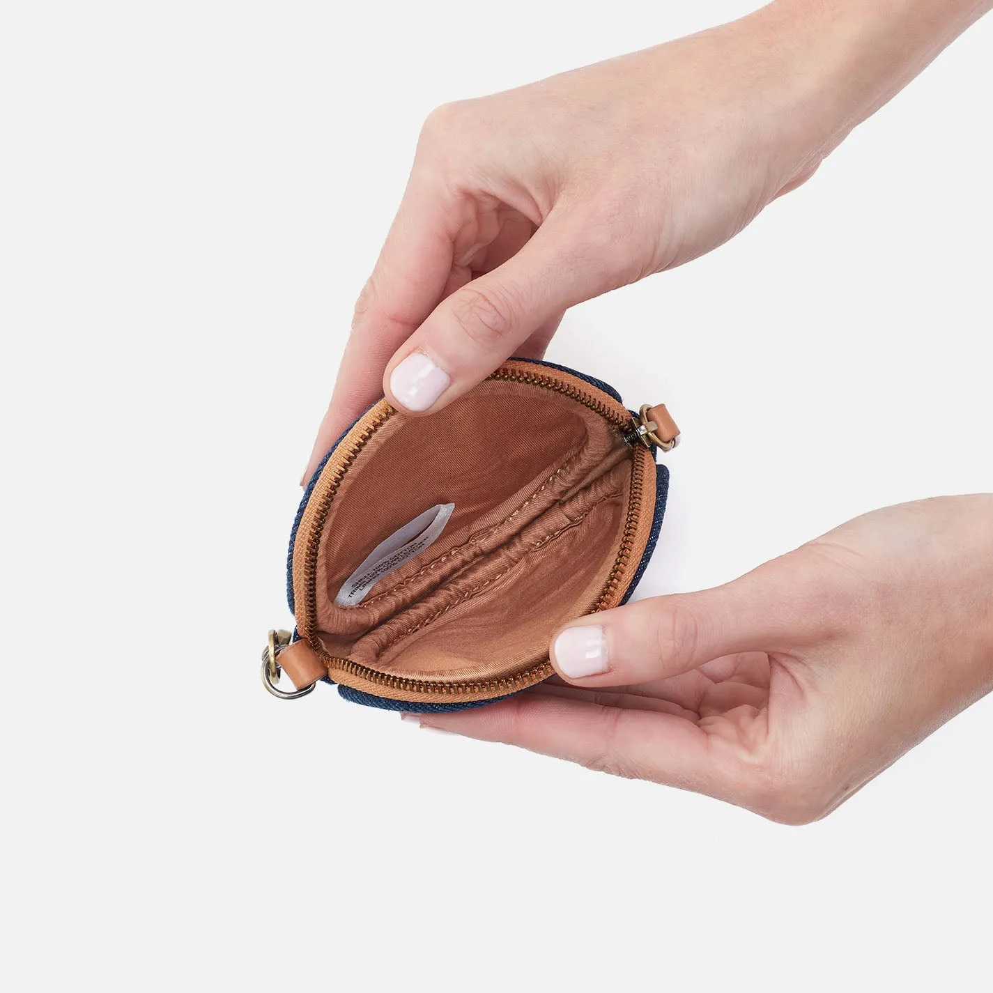 Revolve Small Bag Charm In Denim Fabric - Dark Denim sold by HOBO product image thumbnail 2