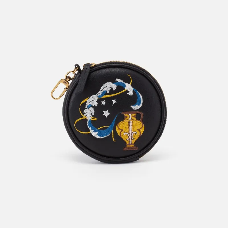 Revolve Clip Pouch in Pebbled Leather - Aquarius sold by HOBO