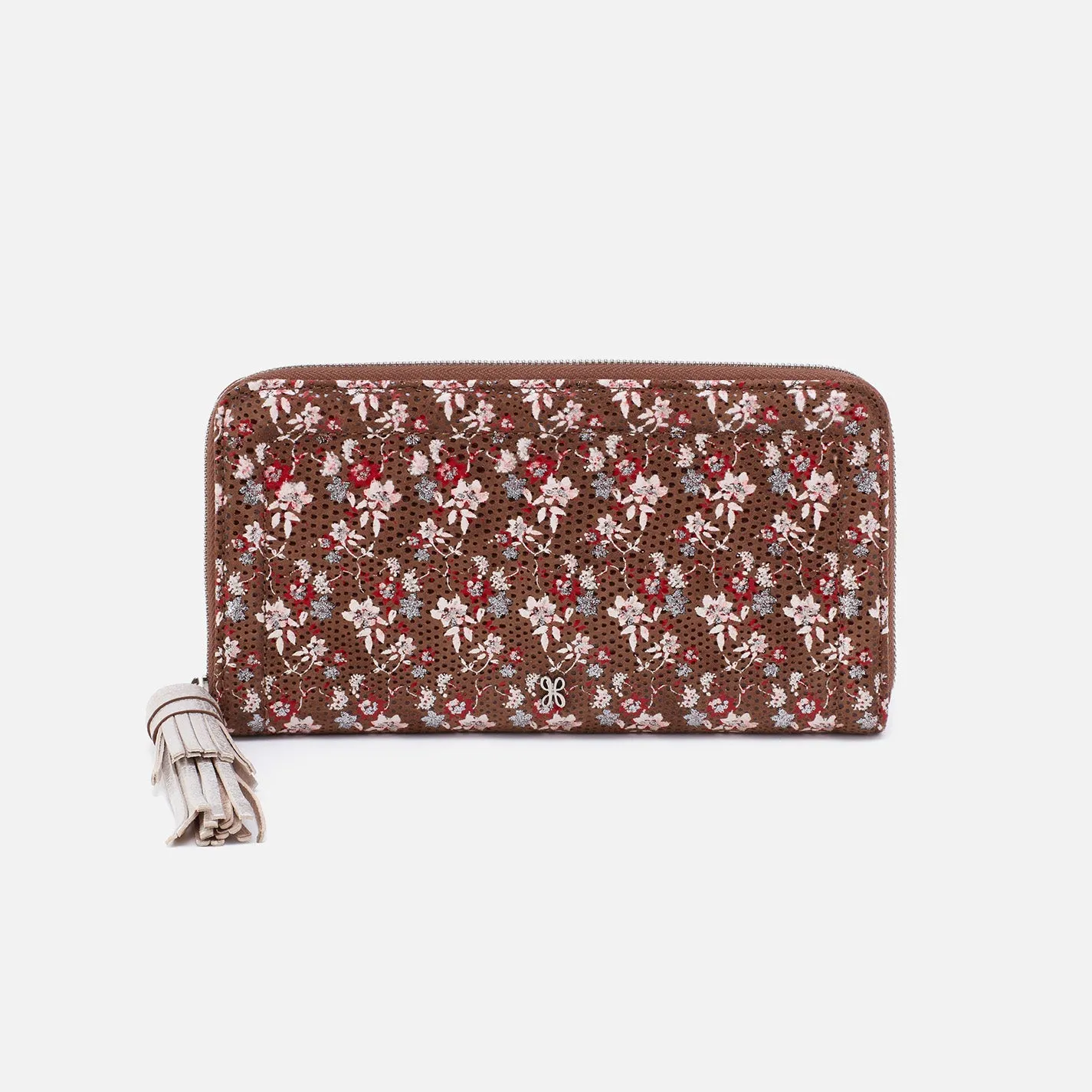 Nila Large Zip Around Continental Wallet in Printed Leather - Ditzy Floral sold by HOBO