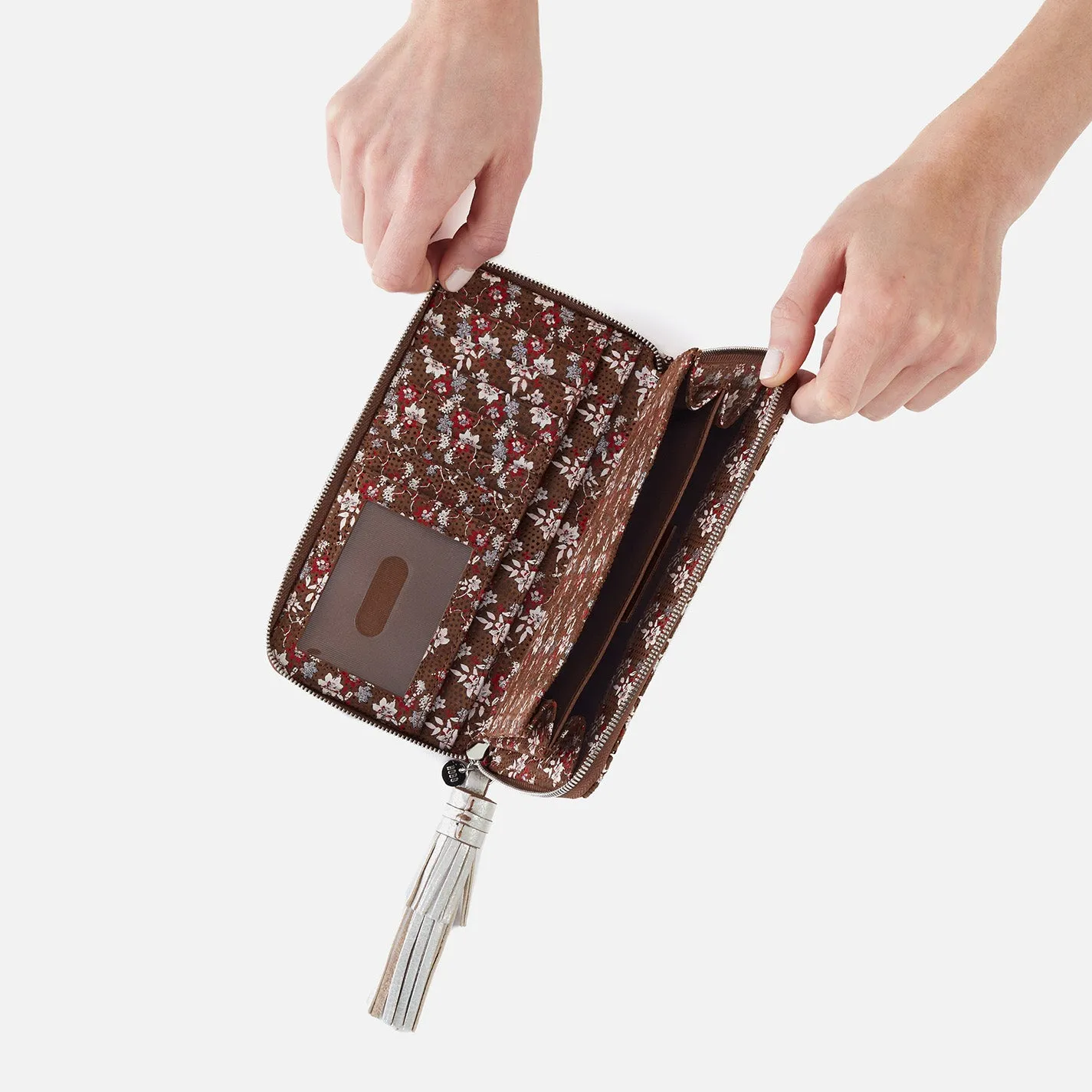 Nila Large Zip Around Continental Wallet in Printed Leather - Ditzy Floral sold by HOBO product image thumbnail 2