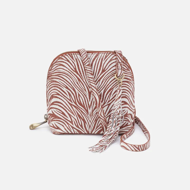 Nash Crossbody in Printed Leather - Ginger Zebra sold by HOBO