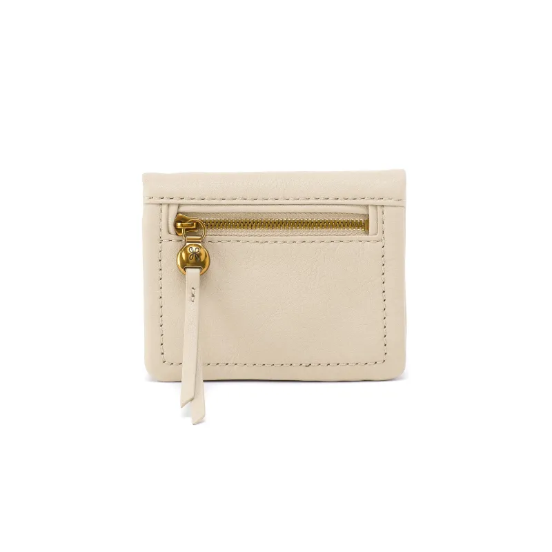 Lumen Mini Wallet In Pebbled Leather - Birch sold by HOBO