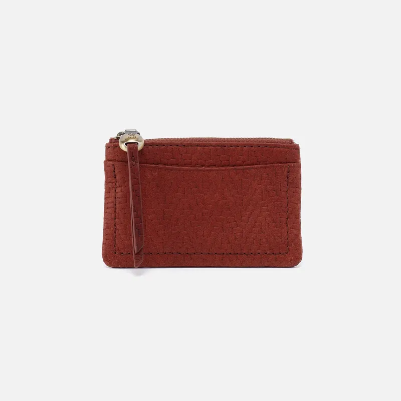 Lumen Card Case In Soft Embossed Leather - Tuscan Brown sold by HOBO