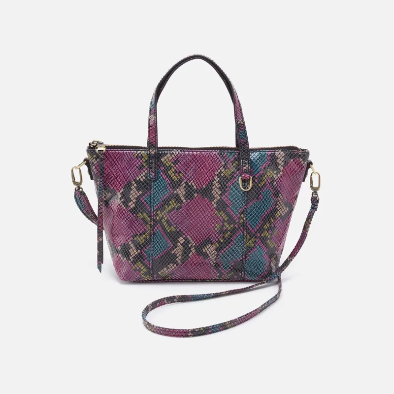 Kingston Mini Tote in Printed Leather - Mosaic Snake made by HOBO