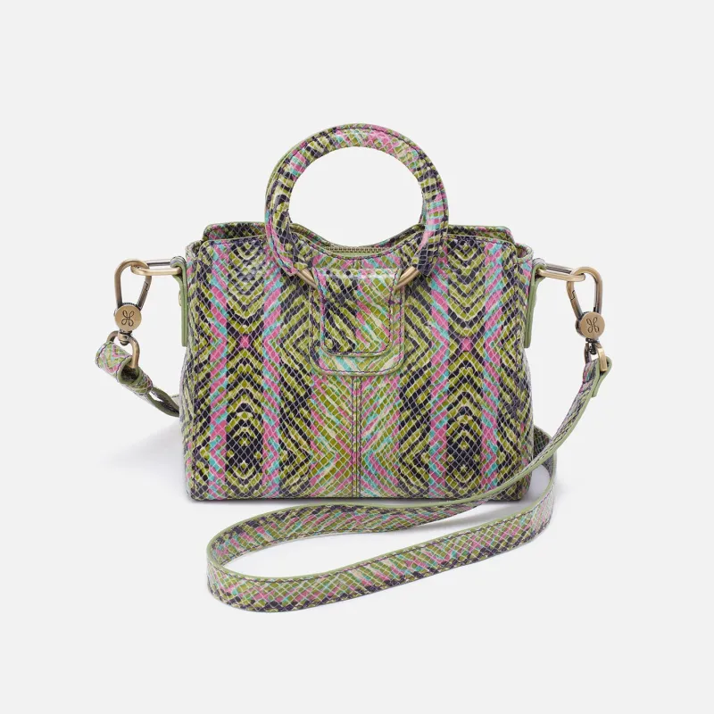 Heidi Mini Satchel in Printed Leather - Geo Diamond Print sold by HOBO