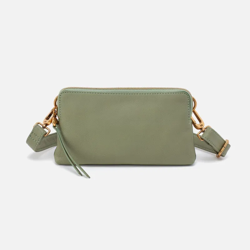 Fern Slim Belt Bag In Pebbled Leather - Watercress sold by HOBO