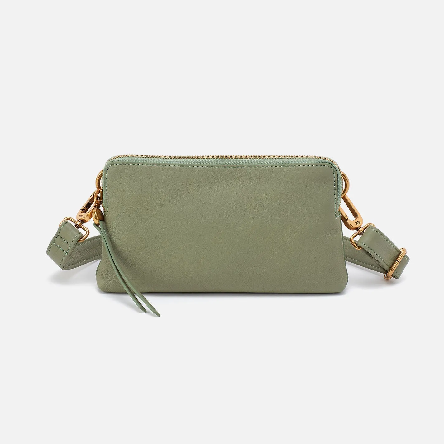 Fern Slim Belt Bag In Pebbled Leather - Watercress sold by HOBO