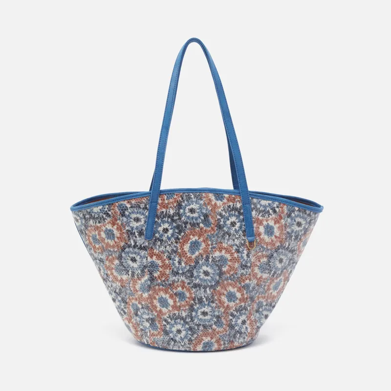 Ellison Tote in Printed Leather - Blue Burst sold by HOBO