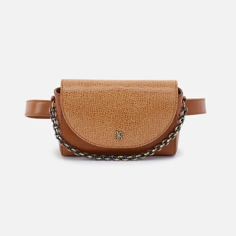 Drake Belt Bag In Mixed Leathers - Cedar Crackle Print sold by HOBO
