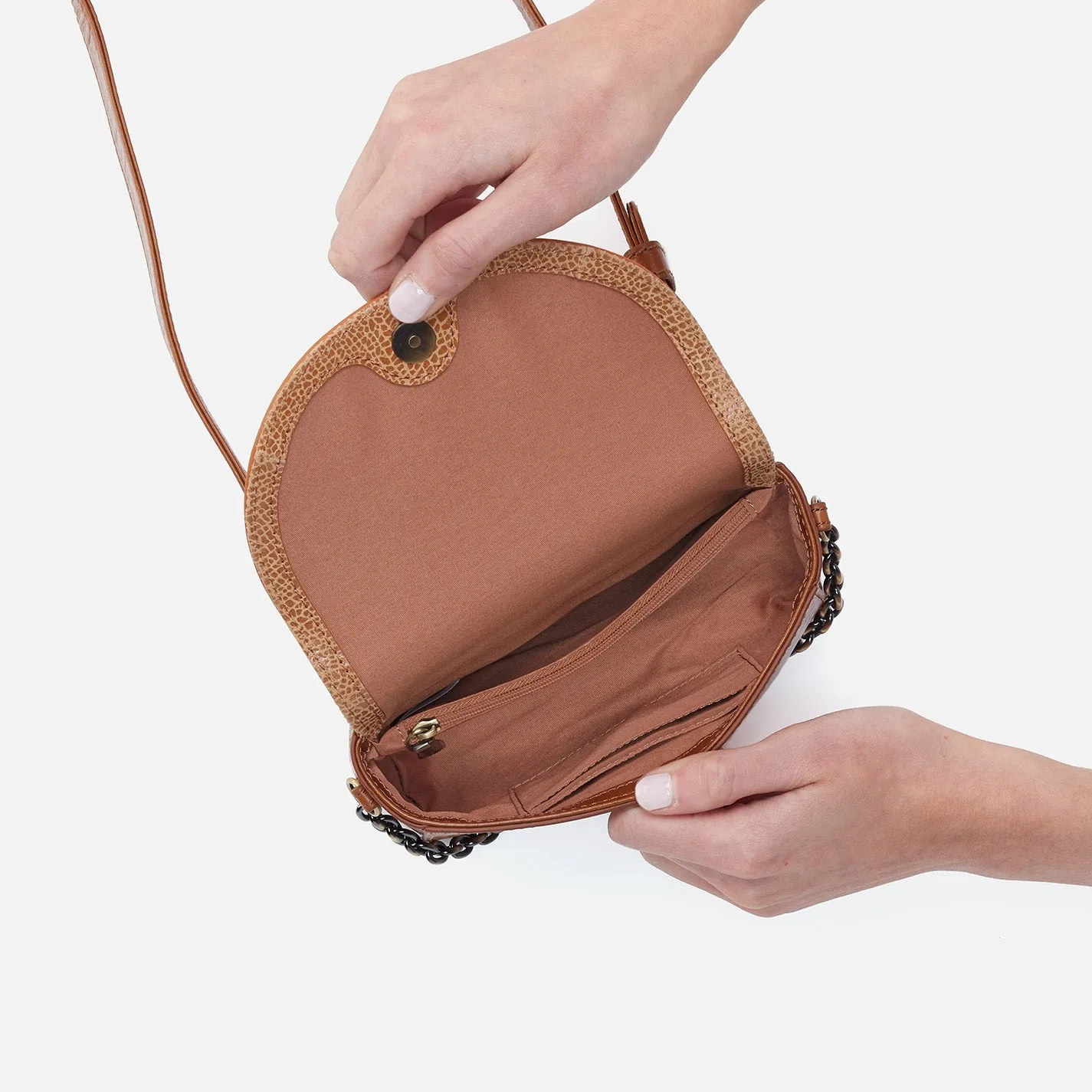 Drake Belt Bag In Mixed Leathers - Cedar Crackle Print sold by HOBO product image thumbnail 3