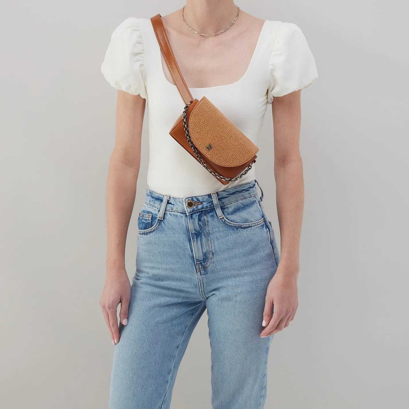 Drake Belt Bag In Mixed Leathers - Cedar Crackle Print sold by HOBO product image thumbnail 2