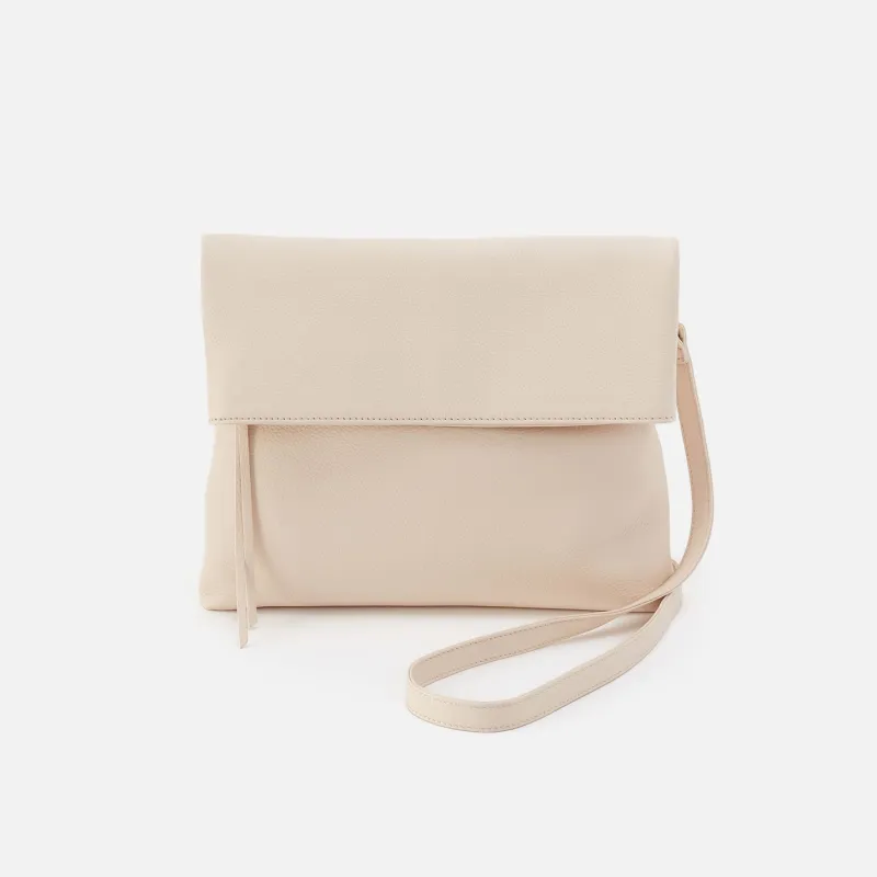 Draft Crossbody In Pebbled Leather - Cream sold by HOBO