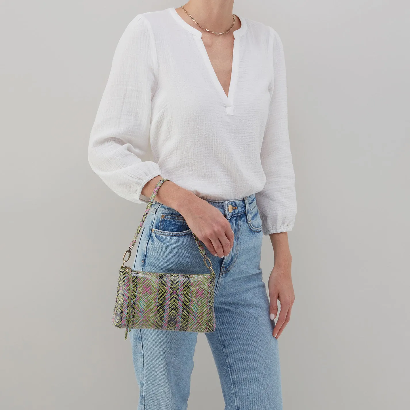 Darcy Crossbody in Printed Leather - Geo Diamond Print sold by HOBO product image thumbnail 4