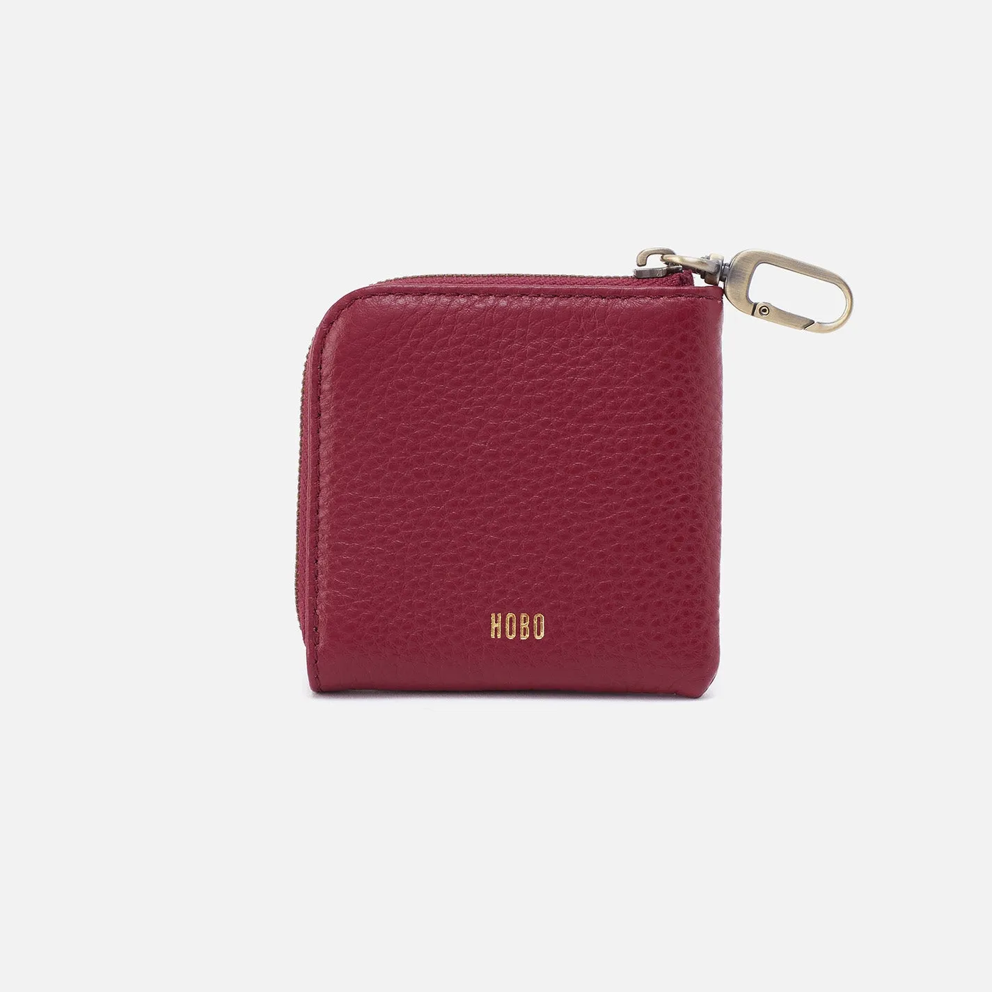 Cass Small Pouch In Pebbled Leather - Wine sold by HOBO product image thumbnail 3