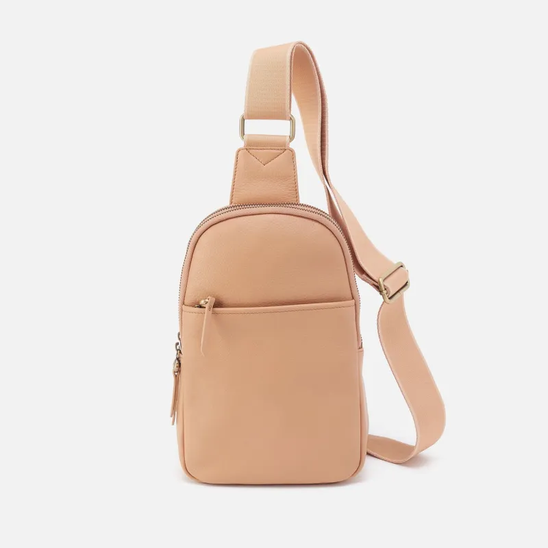 Cass Sling In Pebbled Leather - Porcini sold by HOBO