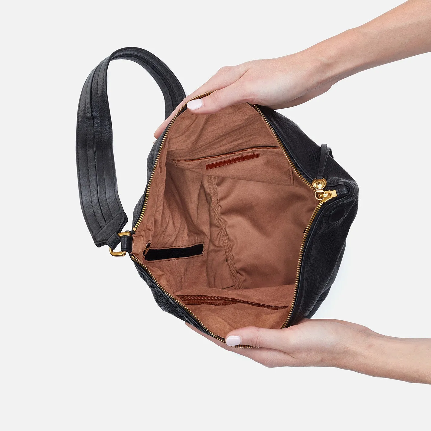 Sway Convertible Sling In Pebbled Leather - Black sold by HOBO product image thumbnail 3