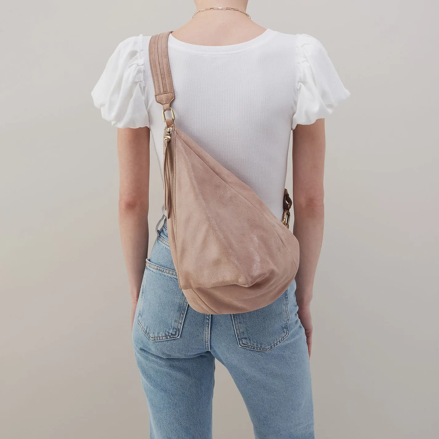 Sway Convertible Sling In Buffed Leather - Hazel sold by HOBO product image thumbnail 5