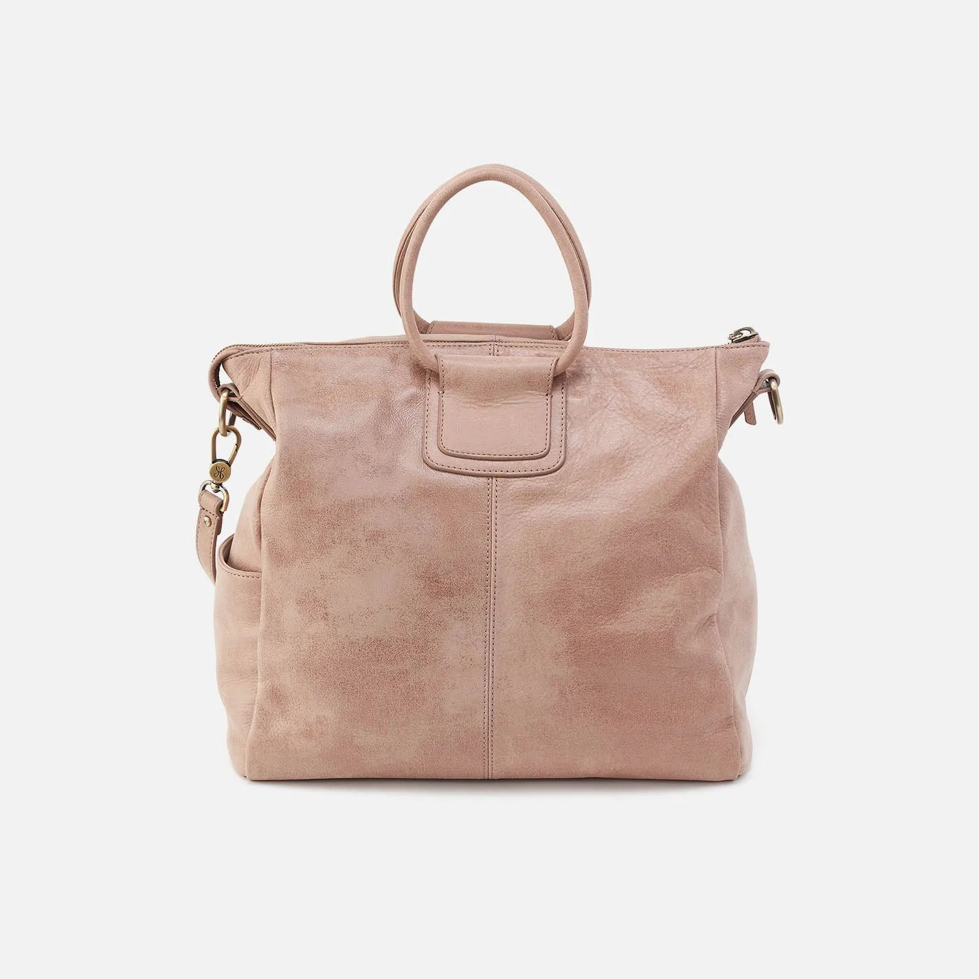 Sheila Large Satchel In Buffed Leather - Hazel sold by HOBO product image thumbnail 4