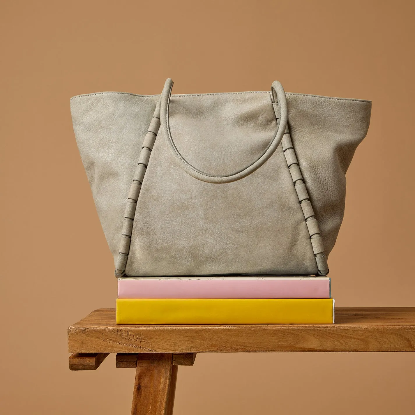 Phoebe Tote In Buffed Leather - Misty Harbor sold by HOBO product image thumbnail 2