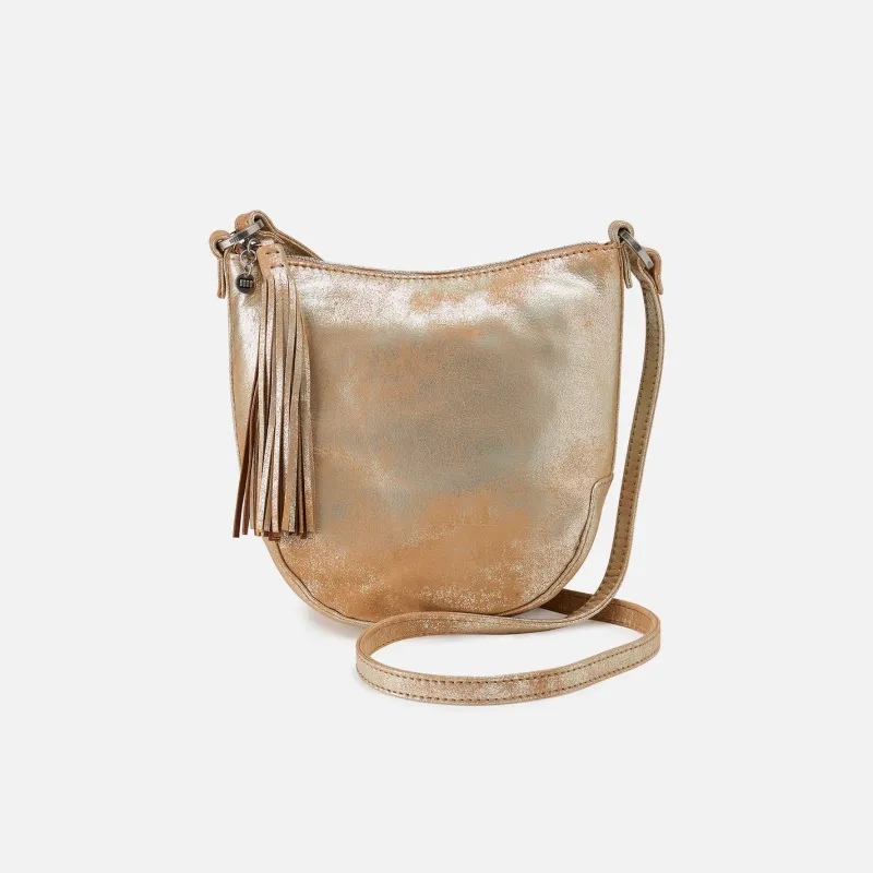 Lexi Crossbody In Pebbled Leather - Saddle Stardust sold by HOBO