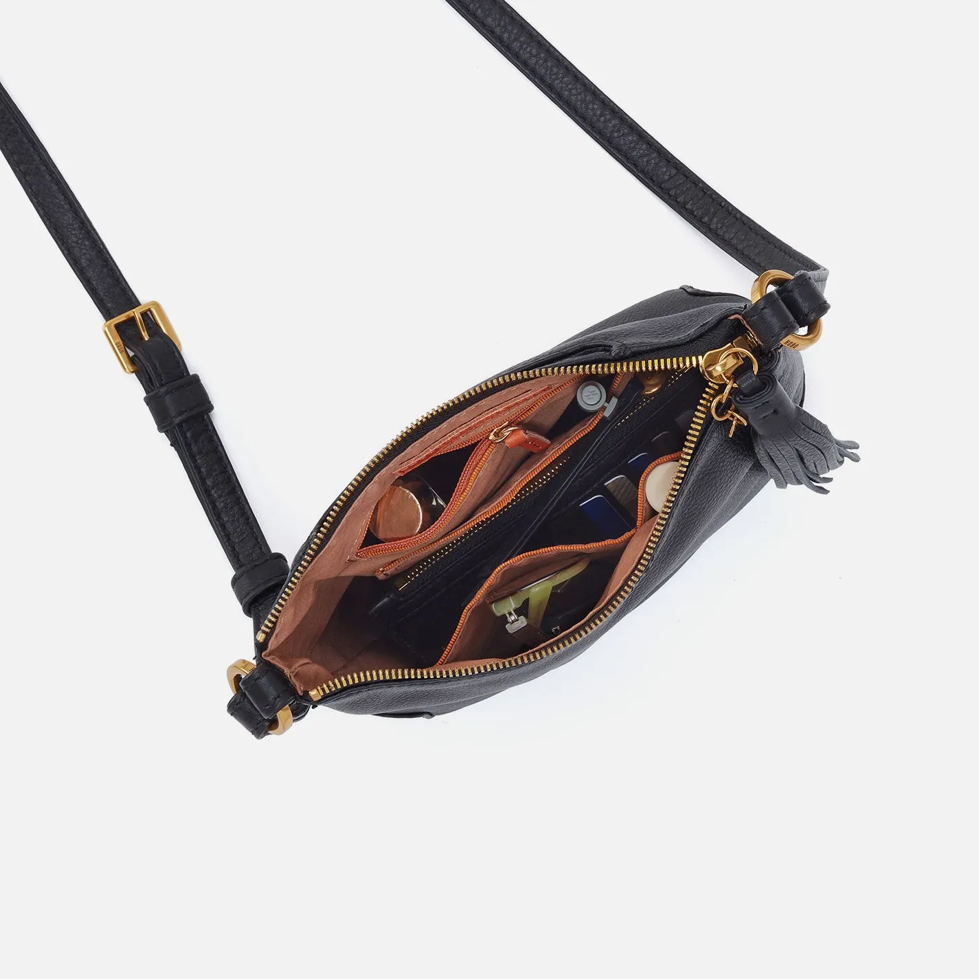 Lexi Crossbody In Pebbled Leather - Saddle Stardust sold by HOBO product image thumbnail 3