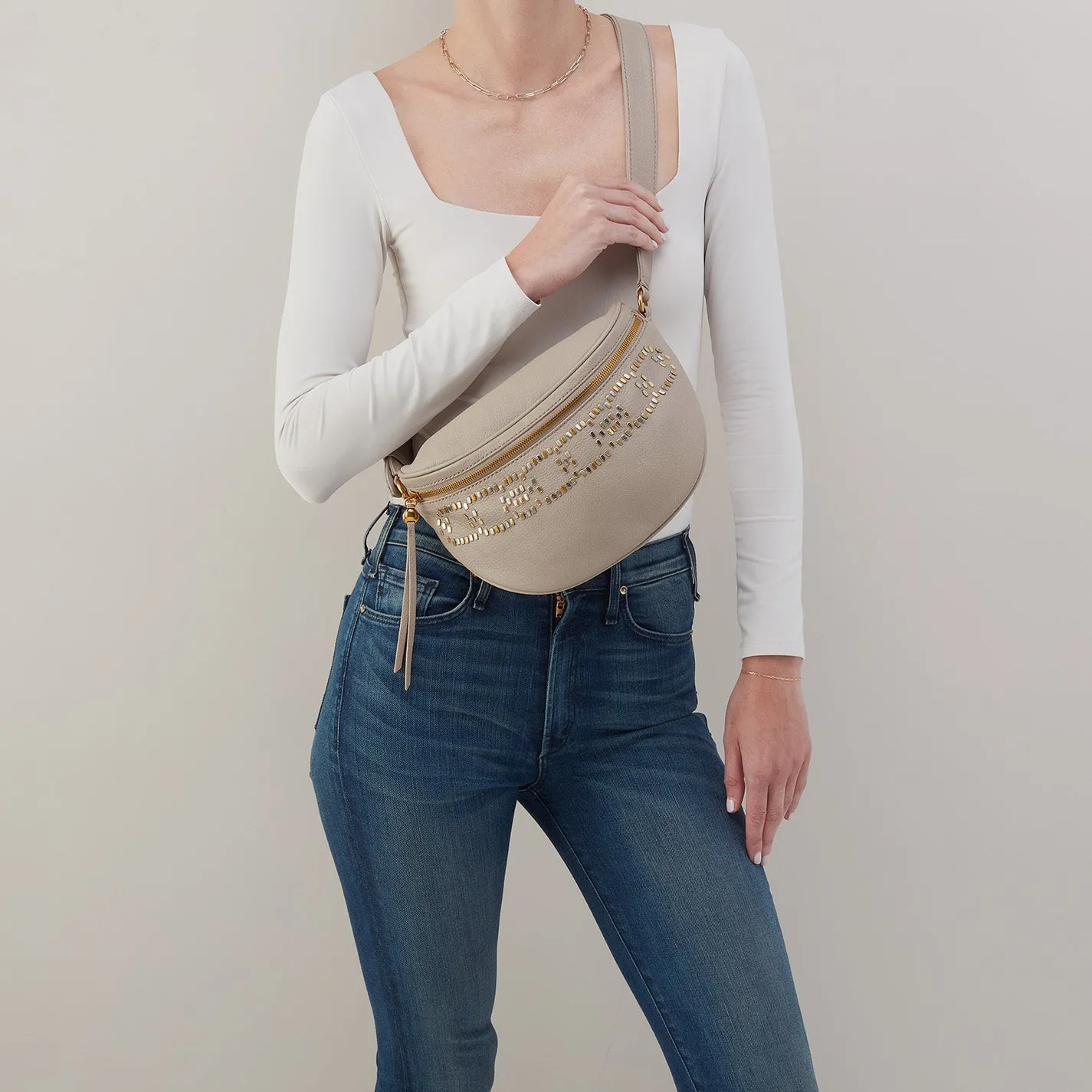 Juno Belt Bag In Pebbled Leather - Taupe sold by HOBO product image thumbnail 3