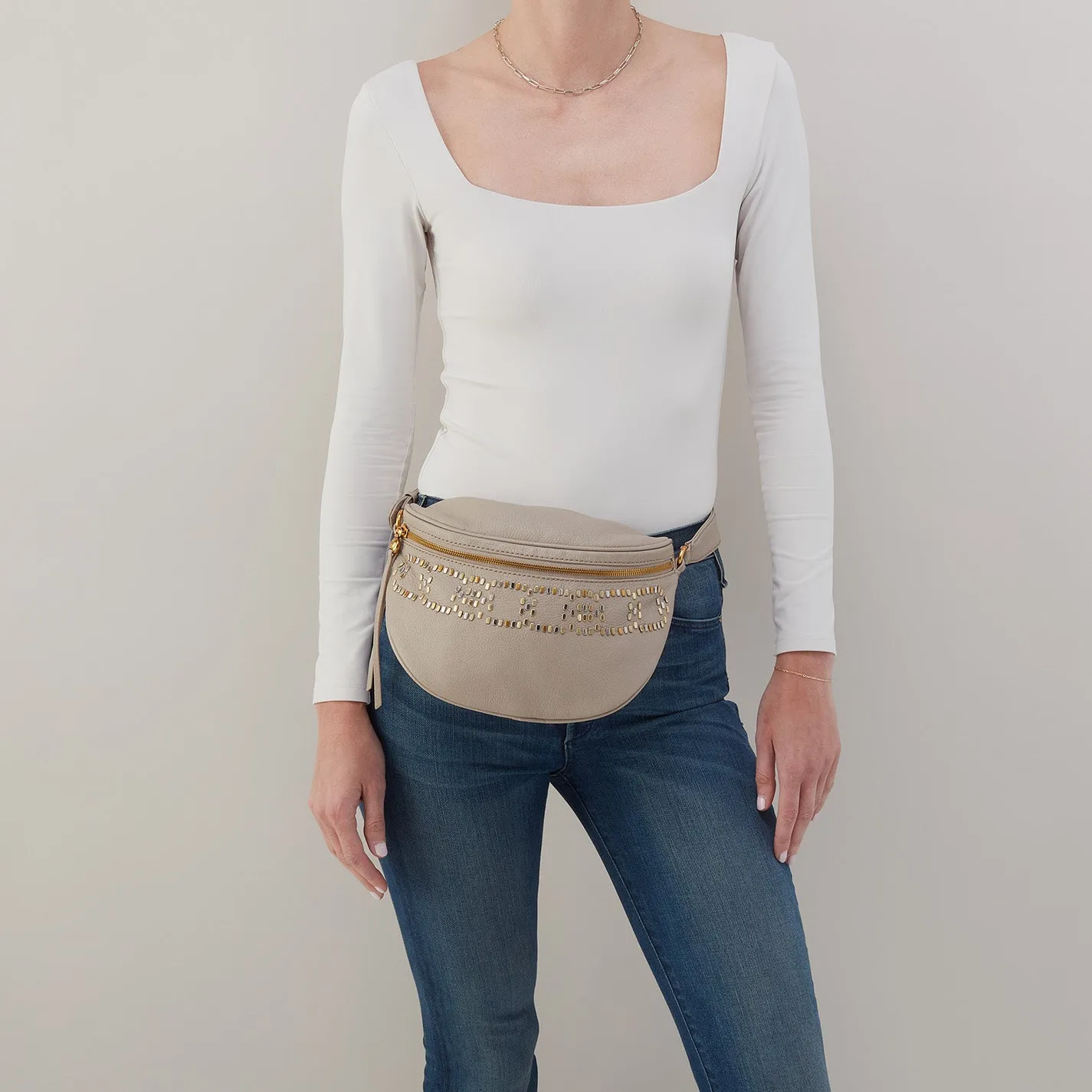 Juno Belt Bag In Pebbled Leather - Taupe sold by HOBO product image thumbnail 5