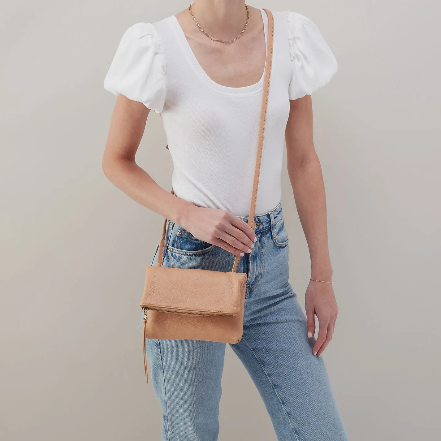 Grant Small Crossbody In Pebbled Leather - Porcini sold by HOBO product image thumbnail 2