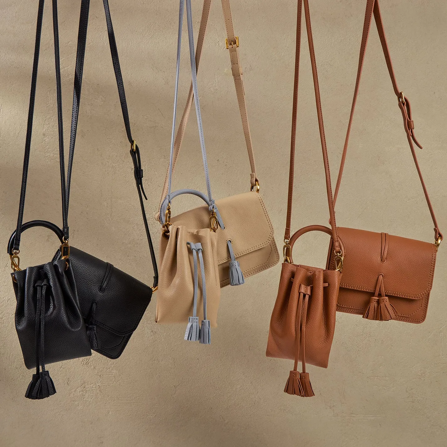 Eden Small Crossbody In Pebbled Leather - Warm Honey sold by HOBO product image thumbnail 5