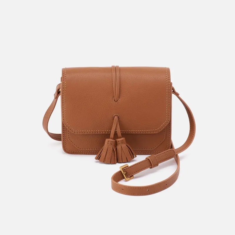 Eden Small Crossbody In Pebbled Leather - Warm Honey sold by HOBO