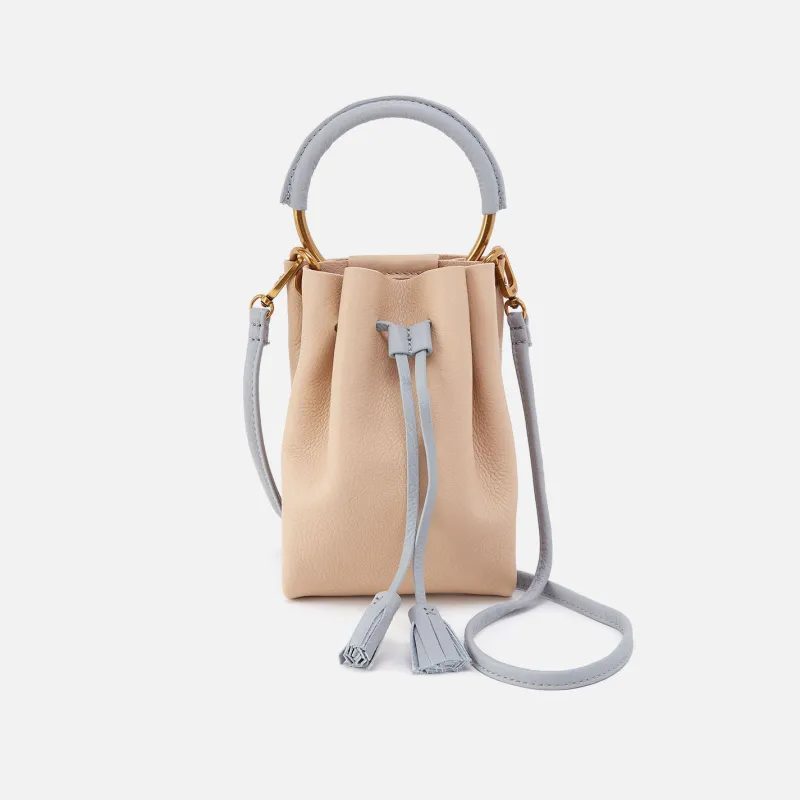 Eden Phone Crossbody In Pebbled Leather - Linen sold by HOBO