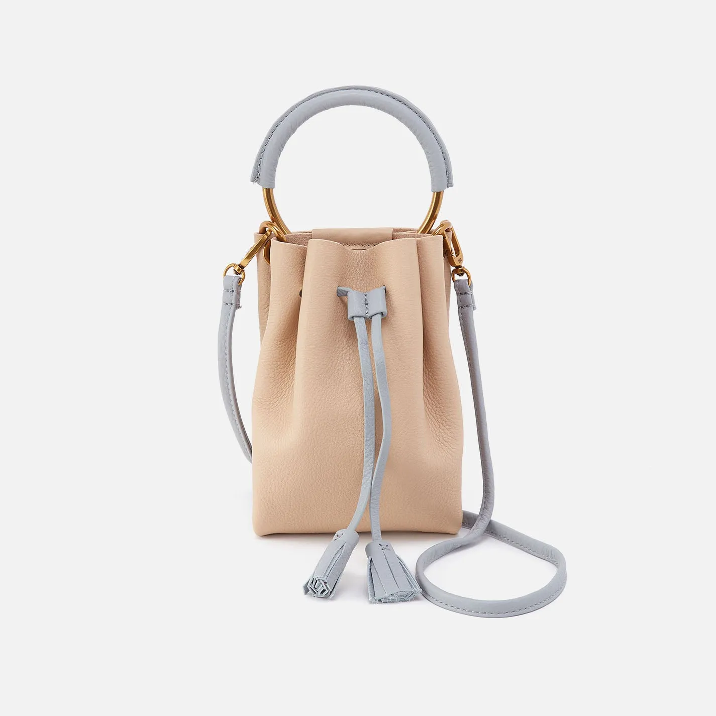 Eden Phone Crossbody In Pebbled Leather - Linen sold by HOBO