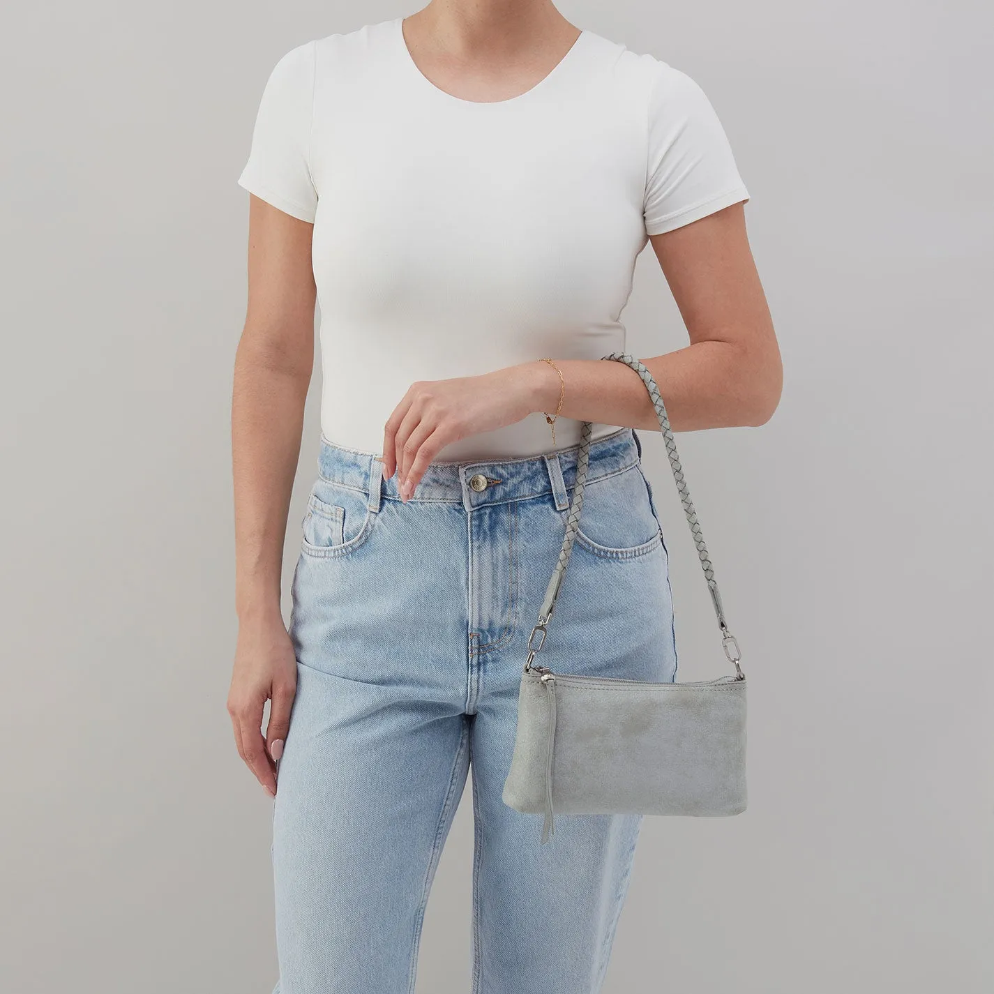 Darcy Crossbody In Buffed Leather - Misty Harbor sold by HOBO product image thumbnail 5