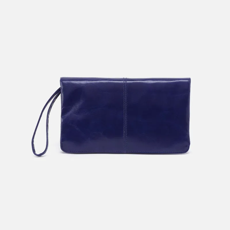 Evolve Wristlet in Polished Leather - Winter Violet sold by HOBO
