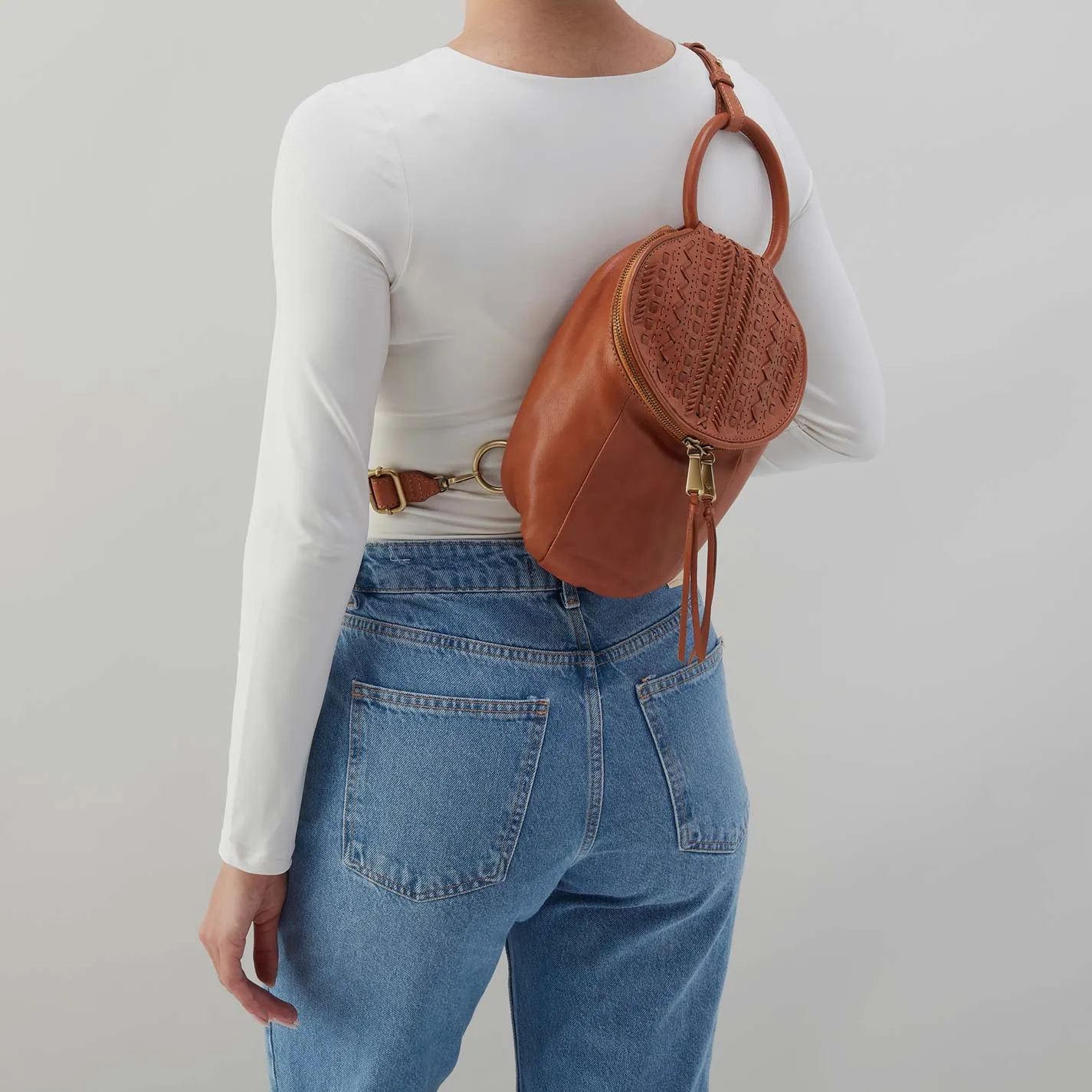 Sheila Sling in Washed Leather - Harvest Wheat sold by HOBO product image thumbnail 3