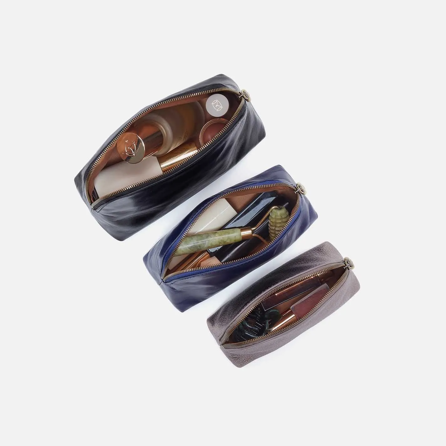 Tri-Pouch in Mixed Leathers - Black sold by HOBO product image thumbnail 2