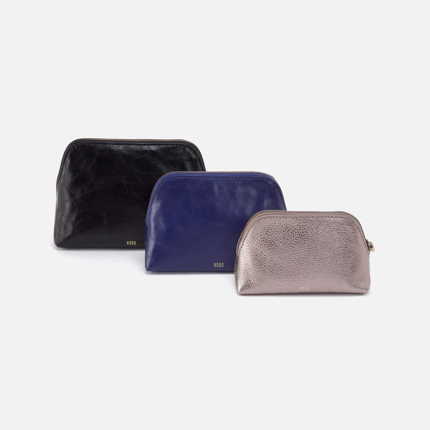 Tri-Pouch in Mixed Leathers - Black sold by HOBO product image thumbnail 3